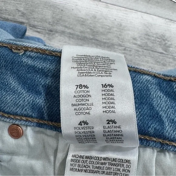 MOTHER THE MID RISE DAZZLER ANKLE FRAY KEANS - Hopeless Romantic - Sz-28 - Picture 9 of 12